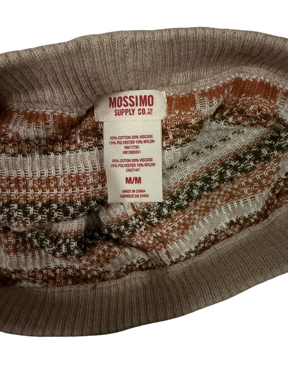 Mossimo Supply Co. Cream and Rust Fox Pattern Leggings - Picture 2 of 2